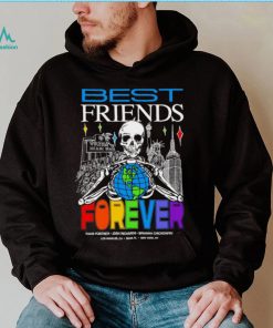 Dave Portnoy Josh Richards Brianna Chickenfry Best Friends Forever skeleton colorful shirt