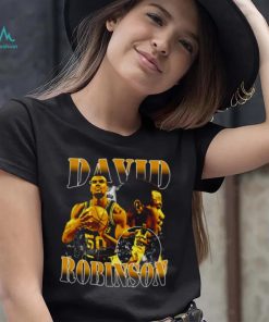 David Robinson Basketball Yellow Design 90s shirt