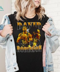 David Robinson Basketball Yellow Design 90s shirt