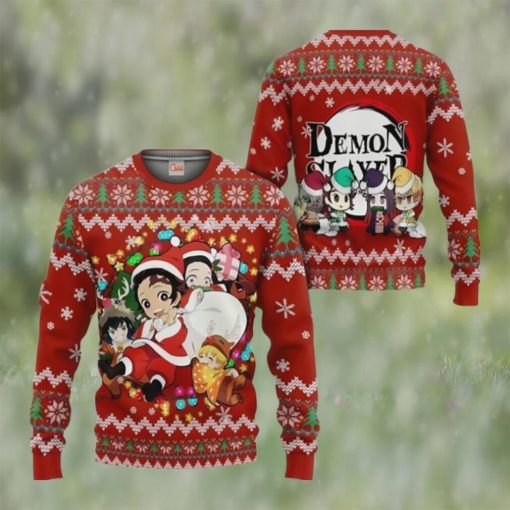 Demon Slayer Ugly Christmas Sweater Kimetsu No Yaiba Xmas Gift