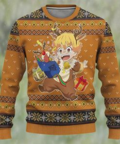 Demon Slayer Zenitsu Chibi Ugly Christmas Sweater