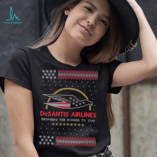 Desantis Airlines Christmas Ugly Shirt