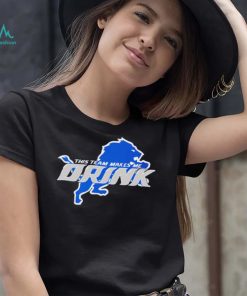 Detroit Lions This Team makes me drink logo shirt