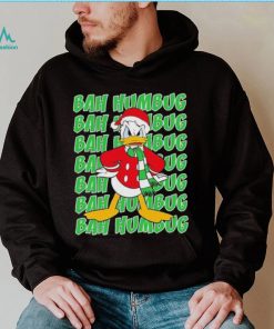 Disney Donald Duck Bah Humbug Christmas Text Stack Shirt