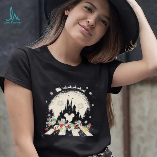 Disney Mickey And Friends Squad Abbey Road Christmas Shirt