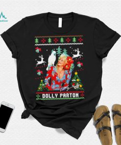 Dolly Parton signature Christmas holiday ugly Xmas shirt