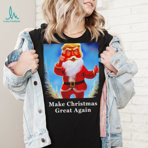 Donald Trump MAGA Santa Claus Make Christmas great again shirt