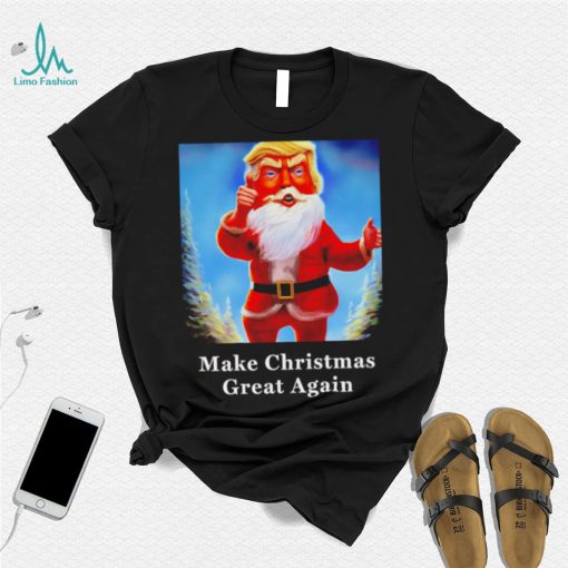 Donald Trump MAGA Santa Claus Make Christmas great again shirt