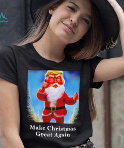 Donald Trump MAGA Santa Claus Make Christmas great again shirt