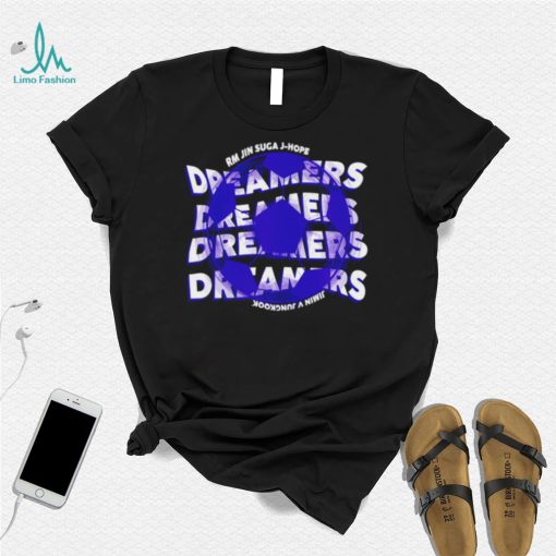 Dreamers soccer RM Jin Suga J Hope shirt