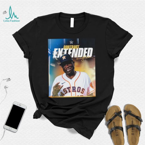 Dusty Baker Contract Extended Signatures Shirt