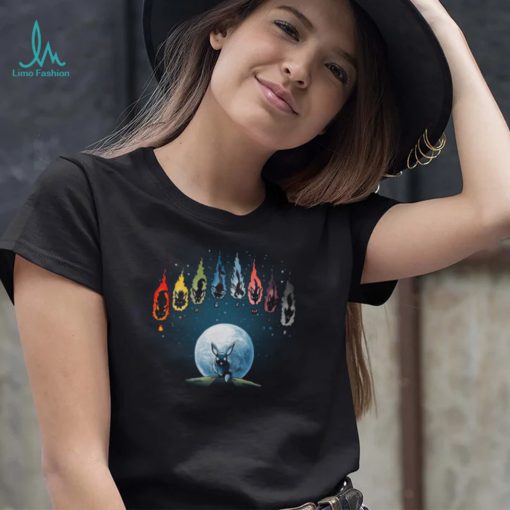 Eevees evolutions pokemon looking the moon shirt