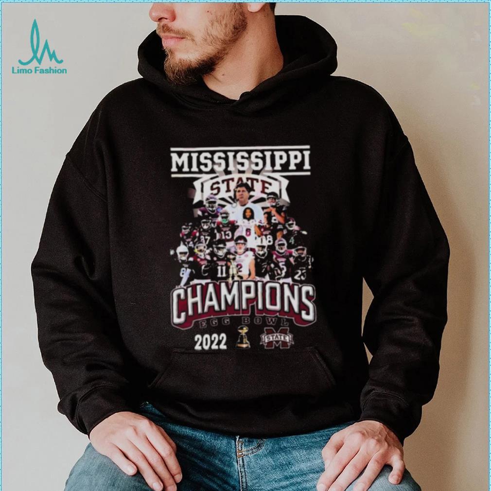 Egg Bowl Champions 2022 Mississippi State Bulldogs Team Shirt Egg Bowl Champions 2022 Mississippi State Bulldogs Team Shirt