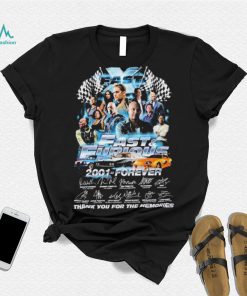 Fast & Furious 2001 – Forever Signatures Thank You For The Memories Shirt