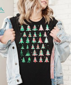 Festive Christmas Trees Patterns Mash Up Shirt