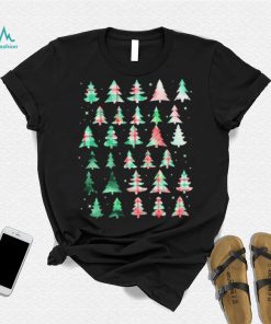 Festive Christmas Trees Patterns Mash Up Shirt