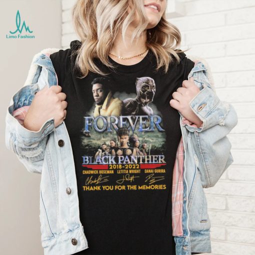 Forever Black Panther 2018 2022 Thank You For The Memories Signatures Shirt