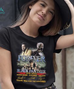 Forever Black Panther 2018 2022 Thank You For The Memories Signatures Shirt