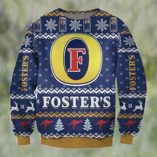 Fosters Beer Ugly Christmas Sweater, Faux Wool Sweater, Gifts For Beer Lovers, International Beer Day, Best Christmas Gifts For 2022 – Prinvity