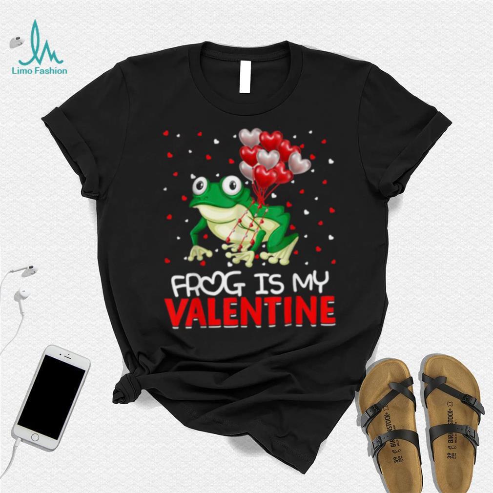 Frog Is My Valentine Hearts Love Frog Valentines Day Shirt Frog Is My Valentine Hearts Love Frog Valentines Day Shirt