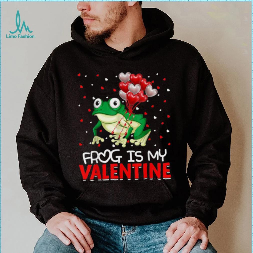 Frog Is My Valentine Hearts Love Frog Valentines Day Shirt Frog Is My Valentine Hearts Love Frog Valentines Day Shirt