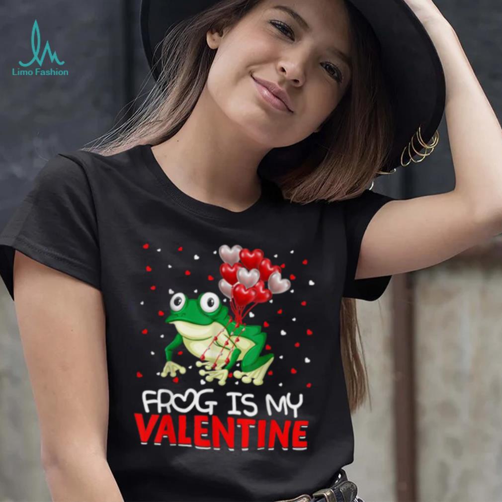 Frog Is My Valentine Hearts Love Frog Valentines Day Shirt Frog Is My Valentine Hearts Love Frog Valentines Day Shirt