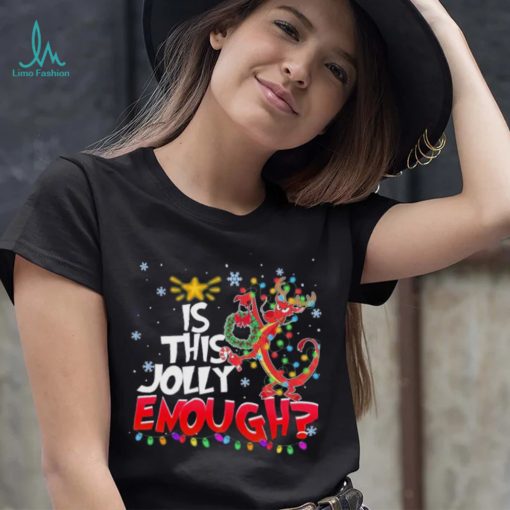 Funny Disney Mulan Is This Jolly Enough Cute Mushu Xmas Light Shirt