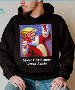 Funny Donald Trump Claus Christmas art shirt