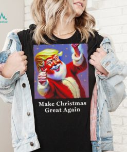 Funny Donald Trump Claus Christmas art shirt