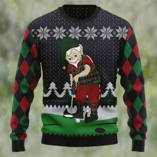 Funny Golf Lover Ugly Christmas Sweater