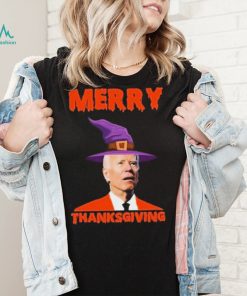 Funny Joe Biden Merry Thanksgiving Confused Shirt