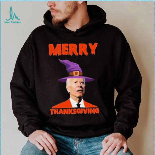 Funny Joe Biden Merry Thanksgiving Confused Shirt