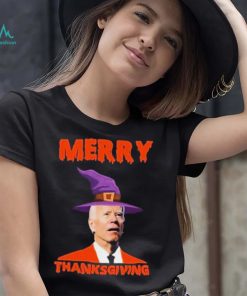 Funny Joe Biden Merry Thanksgiving Confused Shirt