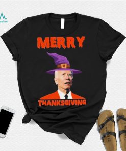 Funny Joe Biden Merry Thanksgiving Confused Shirt