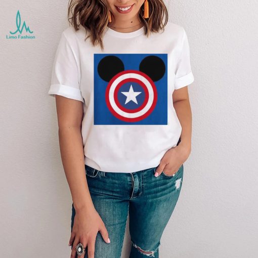 Funny Mickey Marvel Captain America T Shirt