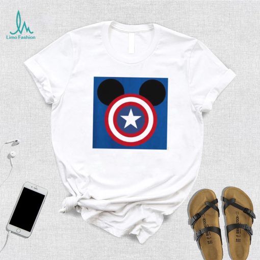 Funny Mickey Marvel Captain America T Shirt