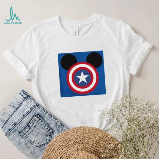 Funny Mickey Marvel Captain America T Shirt