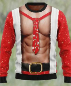 Funny Six Pack Muscle Ugly Christmas Sweater Sweatshirt