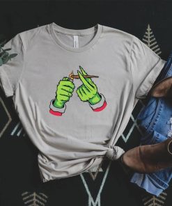 Funny Smoking Grinch Gifts For Christmas T Shirt