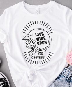 Funny skull life wide open cboystv shirt