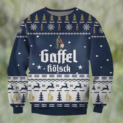 Gaffel Kolsch Beer Ugly Christmas Sweater, Faux Wool Sweater, Gifts For Beer Lovers, International Beer Day, Best Christmas Gifts For 2022 – Prinvity