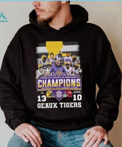 Geaux Tigers 2022 Second Saturday In November Champions LSU Tigers 13 10 Arkansas Razorbacks Shirt