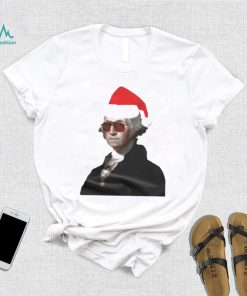 George Washington santa hat Christmas shirt