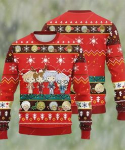 Girls Ugly Christmas Sweater, The Golden Girls Ugly Christmas Sweater 3D For Christmas