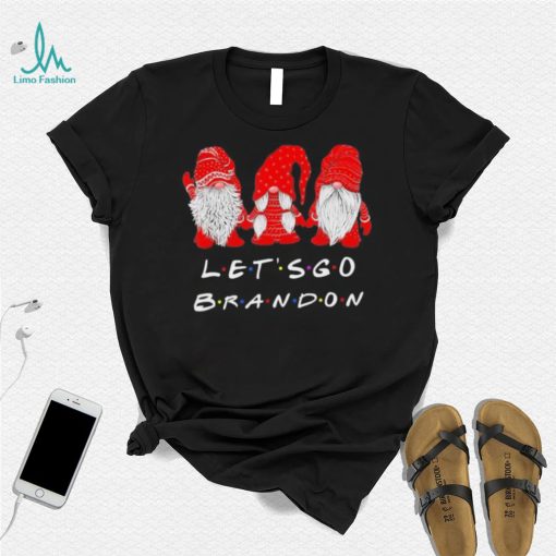 Gnome Lets Go Biden Brandon Christmas Gnomies Pajamas T shirt