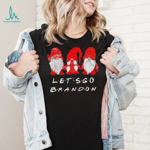 Gnome Lets Go Biden Brandon Christmas Gnomies Pajamas T shirt