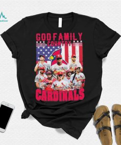 God Family Country St Louis Cardinals Baseball American Flag Signatures Shirt