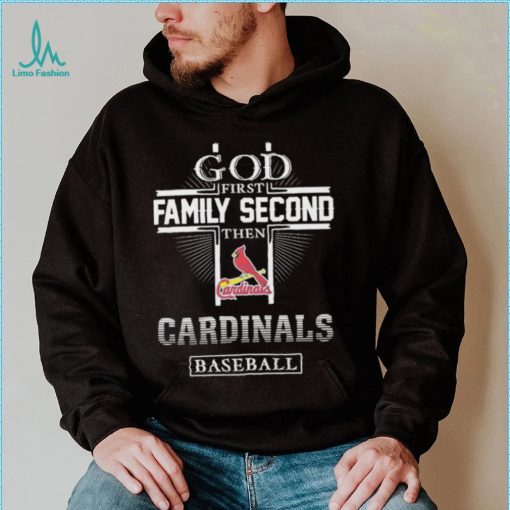 God Family Second Cardinals Baseball Shirt