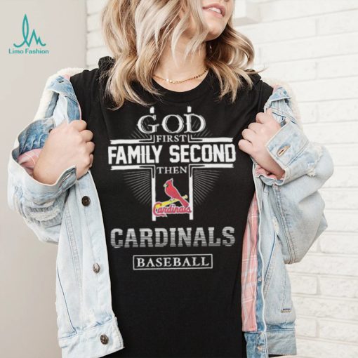 God Family Second Cardinals Baseball Shirt