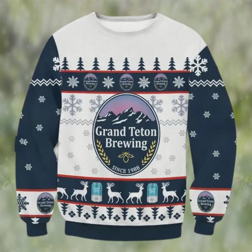 Grand Teton Brewing Beer Ugly Christmas Sweater, Faux Wool Sweater, Gifts For Beer Lovers, International Beer Day, Best Christmas Gifts For 2022 – Prinvit